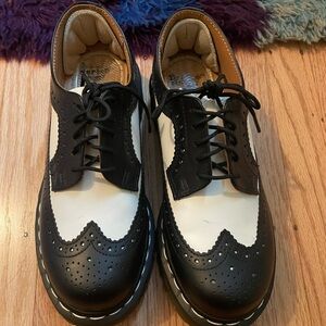 Platform Doc Martens Womens Brogues Genuine Leather